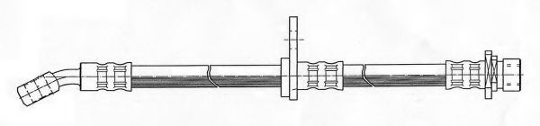 KAWE 511450 Тормозной шланг 