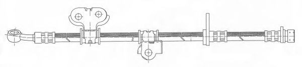 KAWE 511455 Тормозной шланг для HONDA (Хонда) KAWE 511455 Тормозной шланг для HONDA (Хонда)