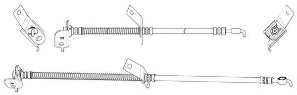 KAWE 512734 Тормозной шланг для KIA K3 II (Киа К3 2) KAWE 512734 Тормозной шланг для KIA K3 II (Киа К3 2)