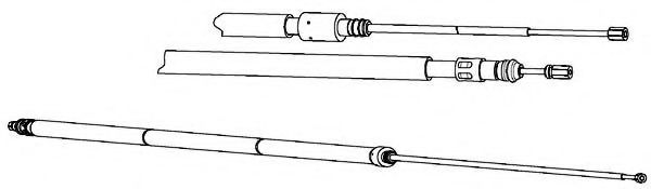 KAWE RT02274 Трос, стояночная тормозная система для RENAULT LAGUNA III ER (Рено Лагуна 3 ер) KAWE RT02274 Трос, стояночная тормозная система для RENAULT LAGUNA III ER (Рено Лагуна 3 ер)