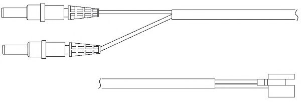 KAWE WS0170A Сигнализатор, износ тормозных колодок для PEUGEOT 605 (Пежо 605) KAWE WS0170A Сигнализатор, износ тормозных колодок для PEUGEOT 605 (Пежо 605)