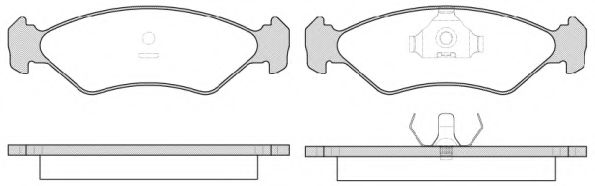 KAWE 0285 15 Тормозные колодки 