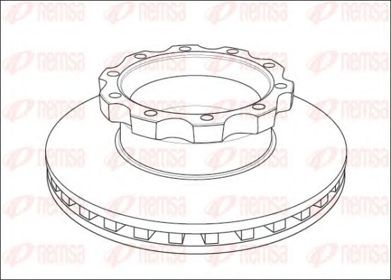 KAWE NCA1045.20 Тормозной диск для MAN (Ман) KAWE NCA1045.20 Тормозной диск для MAN (Ман)