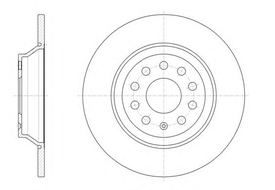 KAWE 61587 00 Тормозной диск для VOLKSWAGEN (Фольксваген)