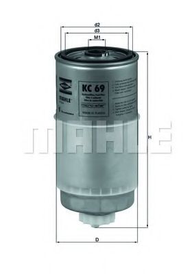 MAHLE ORIGINAL KC 69 Топливный фильтр для VOLKSWAGEN GOLF IV (Фольксваген Гольф 4) MAHLE ORIGINAL KC 69 Топливный фильтр для VOLKSWAGEN GOLF IV (Фольксваген Гольф 4)