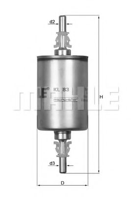 MAHLE ORIGINAL KL 83 Топливный фильтр для CHEVROLET UTILITY (Шевроле Утилитъ) MAHLE ORIGINAL KL 83 Топливный фильтр для CHEVROLET UTILITY (Шевроле Утилитъ)