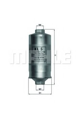 MAHLE ORIGINAL KL 5 Топливный фильтр для VOLKSWAGEN CARIBE I (Фольксваген Cарибэ и) MAHLE ORIGINAL KL 5 Топливный фильтр для VOLKSWAGEN CARIBE I (Фольксваген Cарибэ и)