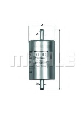 MAHLE ORIGINAL KL 86 Топливный фильтр для FIAT PREMIO (Фиат Прэмио) MAHLE ORIGINAL KL 86 Топливный фильтр для FIAT PREMIO (Фиат Прэмио)