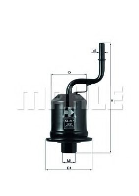 MAHLE ORIGINAL KL 247 Топливный фильтр для TOYOTA VERSO SPORTVAN (Тойота/тоета Vэрсо спортvан) MAHLE ORIGINAL KL 247 Топливный фильтр для TOYOTA VERSO SPORTVAN (Тойота/тоета Vэрсо спортvан)