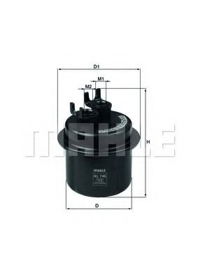 MAHLE ORIGINAL KL 746 Топливный фильтр для HONDA NSX (Хонда Нсx)