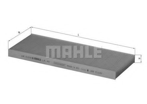 MAHLE ORIGINAL LA 45 Фильтр, воздух во внутренном пространстве для AUDI (Ауди) MAHLE ORIGINAL LA 45 Фильтр, воздух во внутренном пространстве для AUDI (Ауди)