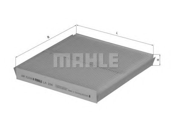 MAHLE ORIGINAL LA 234 Фильтр, воздух во внутренном пространстве для BMW Z3 (Бмв З3)