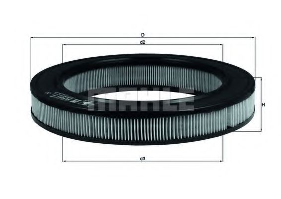 MAHLE ORIGINAL LX 181 Воздушный фильтр для AUDI 100 (Ауди 100) MAHLE ORIGINAL LX 181 Воздушный фильтр для AUDI 100 (Ауди 100)