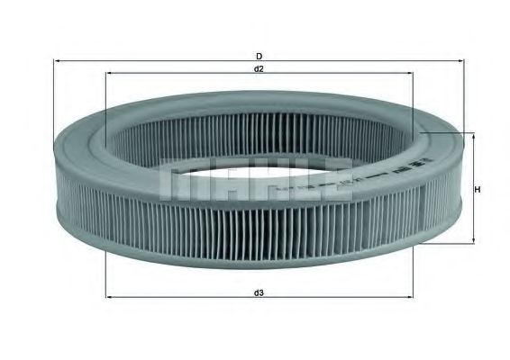 MAHLE ORIGINAL LX 203 Воздушный фильтр для OPEL ASCONA B (Опель Асcона б) MAHLE ORIGINAL LX 203 Воздушный фильтр для OPEL ASCONA B (Опель Асcона б)