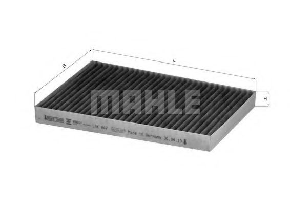 MAHLE ORIGINAL LAK 247 Фильтр, воздух во внутренном пространстве 