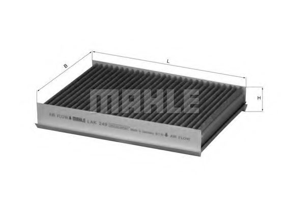 MAHLE ORIGINAL LAK 249 Фильтр, воздух во внутренном пространстве 