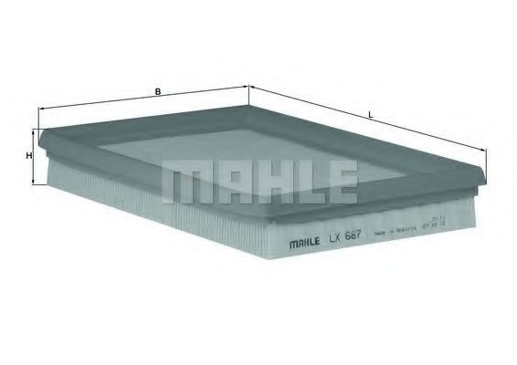 MAHLE ORIGINAL LX 687 Воздушный фильтр для FORD FIESTA (Форд Фиэста) MAHLE ORIGINAL LX 687 Воздушный фильтр для FORD FIESTA (Форд Фиэста)