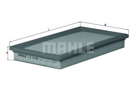 MAHLE ORIGINAL LX 3148 Воздушный фильтр для LANCIA YPSILON (Лансиа/лянча Ъпсилон) MAHLE ORIGINAL LX 3148 Воздушный фильтр для LANCIA YPSILON (Лансиа/лянча Ъпсилон)