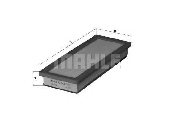 MAHLE ORIGINAL LX 2637 Воздушный фильтр для PEUGEOT (Пежо) MAHLE ORIGINAL LX 2637 Воздушный фильтр для PEUGEOT (Пежо)