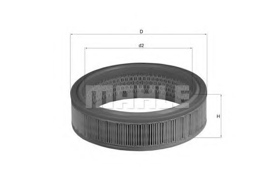 MAHLE ORIGINAL LX 158 Воздушный фильтр для FIAT (Фиат) MAHLE ORIGINAL LX 158 Воздушный фильтр для FIAT (Фиат)