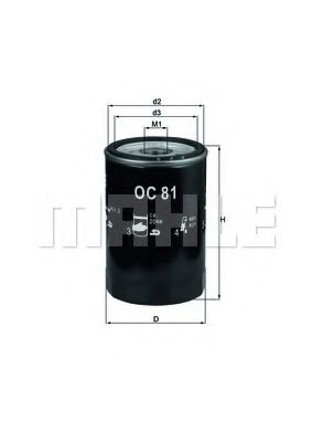 MAHLE ORIGINAL OC 81 Масляный фильтр для BUICK ROADMASTER (Бьюик Роадмастэр) MAHLE ORIGINAL OC 81 Масляный фильтр для BUICK ROADMASTER (Бьюик Роадмастэр)