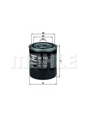 MAHLE ORIGINAL OC 115 Масляный фильтр для MITSUBISHI MONTERO (Митсубиши/митсубиси Монтэро) MAHLE ORIGINAL OC 115 Масляный фильтр для MITSUBISHI MONTERO (Митсубиши/митсубиси Монтэро)