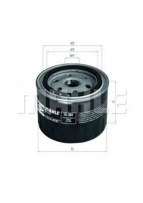 MAHLE ORIGINAL OC 384 Масляный фильтр для LADA PRIORA (Лада Приора) MAHLE ORIGINAL OC 384 Масляный фильтр для LADA PRIORA (Лада Приора)
