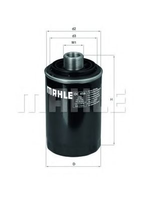 MAHLE ORIGINAL OC 456 Масляный фильтр для AUDI TT (Ауди Тт) MAHLE ORIGINAL OC 456 Масляный фильтр для AUDI TT (Ауди Тт)