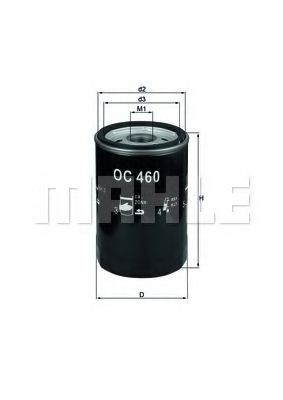 MAHLE ORIGINAL OC 460 Масляный фильтр для VOLKSWAGEN T3 CARAVELLE (Фольксваген Т3 cараvэллэ) MAHLE ORIGINAL OC 460 Масляный фильтр для VOLKSWAGEN T3 CARAVELLE (Фольксваген Т3 cараvэллэ)