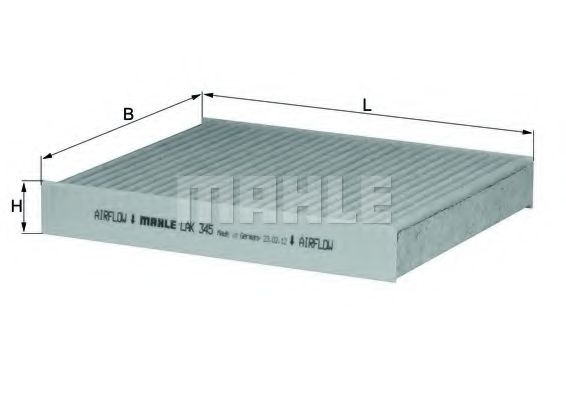 MAHLE ORIGINAL LAK 345 Фильтр, воздух во внутренном пространстве для SUZUKI S-CROSS (Сузуки С-cросс) MAHLE ORIGINAL LAK 345 Фильтр, воздух во внутренном пространстве для SUZUKI S-CROSS (Сузуки С-cросс)