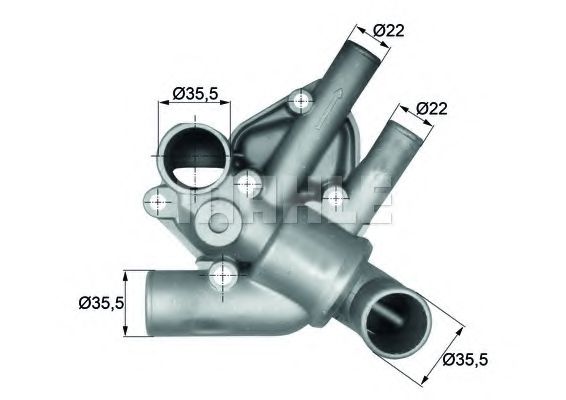 MAHLE ORIGINAL TI 65 80D Термостат, охлаждающая жидкость для FIAT (Фиат) MAHLE ORIGINAL TI 65 80D Термостат, охлаждающая жидкость для FIAT (Фиат)