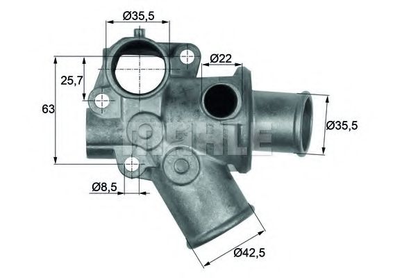 MAHLE ORIGINAL TI 70 80D Термостат, охлаждающая жидкость для ALFA ROMEO 145 (Альфа ромео 145) MAHLE ORIGINAL TI 70 80D Термостат, охлаждающая жидкость для ALFA ROMEO 145 (Альфа ромео 145)
