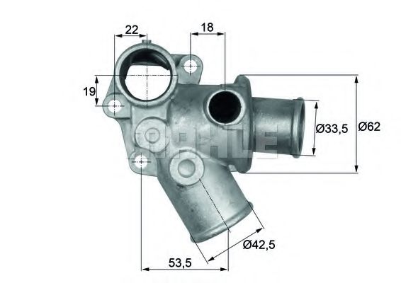 MAHLE ORIGINAL TI 73 80D Термостат, охлаждающая жидкость для FIAT (Фиат) MAHLE ORIGINAL TI 73 80D Термостат, охлаждающая жидкость для FIAT (Фиат)