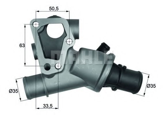 MAHLE ORIGINAL TI 83 80D Термостат, охлаждающая жидкость для ALFA ROMEO 145 (Альфа ромео 145) MAHLE ORIGINAL TI 83 80D Термостат, охлаждающая жидкость для ALFA ROMEO 145 (Альфа ромео 145)