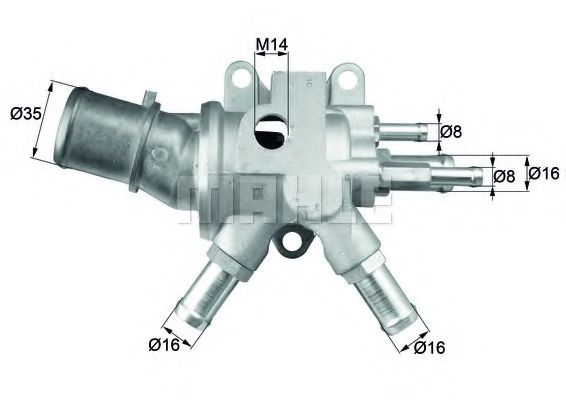 MAHLE ORIGINAL TI 99 83D Термостат, охлаждающая жидкость для FIAT (Фиат) MAHLE ORIGINAL TI 99 83D Термостат, охлаждающая жидкость для FIAT (Фиат)