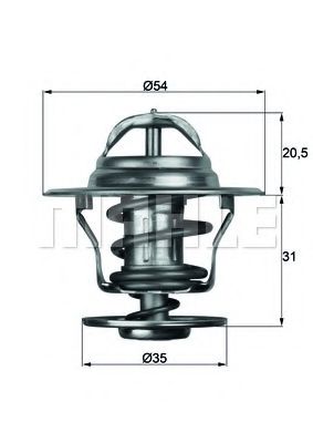 MAHLE ORIGINAL TX 13 71D Термостат, охлаждающая жидкость для AUDI COUPE (Ауди Cоупэ) MAHLE ORIGINAL TX 13 71D Термостат, охлаждающая жидкость для AUDI COUPE (Ауди Cоупэ)