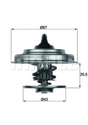 MAHLE ORIGINAL TX 18 87D Термостат, охлаждающая жидкость для JAGUAR VANDEN PLAS (Ягуар Vандэн плас) MAHLE ORIGINAL TX 18 87D Термостат, охлаждающая жидкость для JAGUAR VANDEN PLAS (Ягуар Vандэн плас)