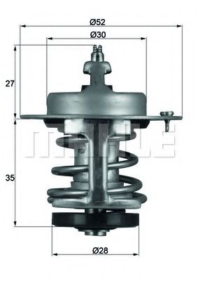 MAHLE ORIGINAL TX 69 79 Термостат, охлаждающая жидкость для HONDA CRX II (Хонда Cрх 2) MAHLE ORIGINAL TX 69 79 Термостат, охлаждающая жидкость для HONDA CRX II (Хонда Cрх 2)