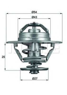 MAHLE ORIGINAL TX 93 79D Термостат, охлаждающая жидкость для FIAT (Фиат) MAHLE ORIGINAL TX 93 79D Термостат, охлаждающая жидкость для FIAT (Фиат)