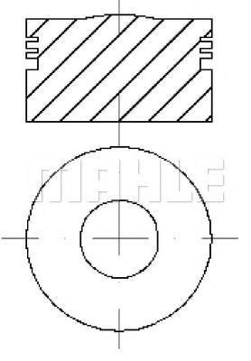 MAHLE ORIGINAL E70340 Поршень для VOLKSWAGEN GOL III (Фольксваген Гольф 2и) MAHLE ORIGINAL E70340 Поршень для VOLKSWAGEN GOL III (Фольксваген Гольф 2и)