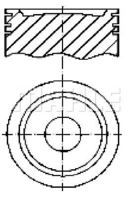 MAHLE ORIGINAL E70870 Поршень для VOLKSWAGEN GOL COUNTRY II (Фольксваген Гольф кантра 2)