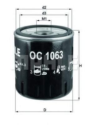 MAHLE ORIGINAL OC 1063 Масляный фильтр для JAGUAR XE (Ягуар Xэ) MAHLE ORIGINAL OC 1063 Масляный фильтр для JAGUAR XE (Ягуар Xэ)