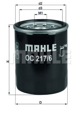 MAHLE ORIGINAL OC 217/6 Масляный фильтр для SUZUKI AERIO (Сузуки Аэрио) MAHLE ORIGINAL OC 217/6 Масляный фильтр для SUZUKI AERIO (Сузуки Аэрио)