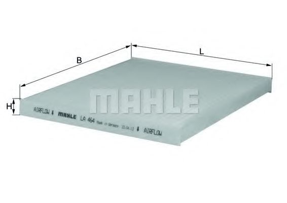 MAHLE ORIGINAL LA 464 Фильтр, воздух во внутренном пространстве для KIA SPORTAGE (Киа Спортейдж) MAHLE ORIGINAL LA 464 Фильтр, воздух во внутренном пространстве для KIA SPORTAGE (Киа Спортейдж)