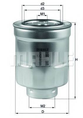 MAHLE ORIGINAL KC 389 Топливный фильтр для TOYOTA COROLLA ALTIS (Тойота/тоета Королла алтис) MAHLE ORIGINAL KC 389 Топливный фильтр для TOYOTA COROLLA ALTIS (Тойота/тоета Королла алтис)