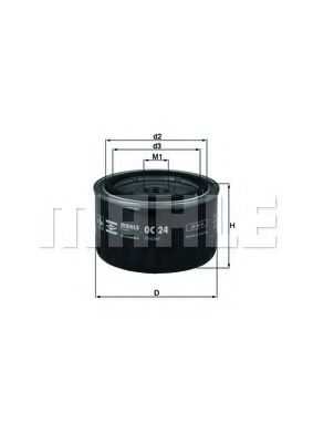 MAHLE ORIGINAL OC 24 Масляный фильтр для RENAULT LE CAR (Рено Лэ cар) MAHLE ORIGINAL OC 24 Масляный фильтр для RENAULT LE CAR (Рено Лэ cар)