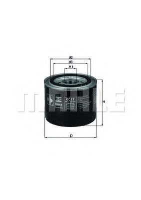 MAHLE ORIGINAL OC 77 Масляный фильтр для ROVER (Ровер) MAHLE ORIGINAL OC 77 Масляный фильтр для ROVER (Ровер)
