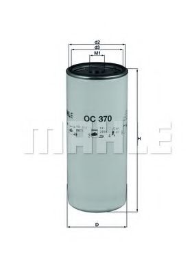 MAHLE ORIGINAL OC 370 Масляный фильтр для VOLVO FL 7 (Вольво Фл 7) MAHLE ORIGINAL OC 370 Масляный фильтр для VOLVO FL 7 (Вольво Фл 7)