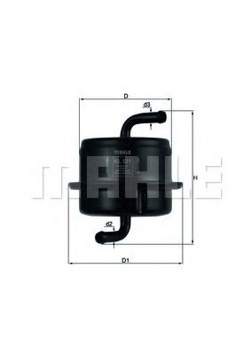 MAHLE ORIGINAL KL 521 Топливный фильтр для SUZUKI (Сузуки) MAHLE ORIGINAL KL 521 Топливный фильтр для SUZUKI (Сузуки)