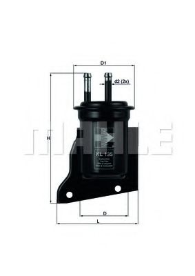 MAHLE ORIGINAL KL 135 Топливный фильтр для SUBARU (Субару) MAHLE ORIGINAL KL 135 Топливный фильтр для SUBARU (Субару)